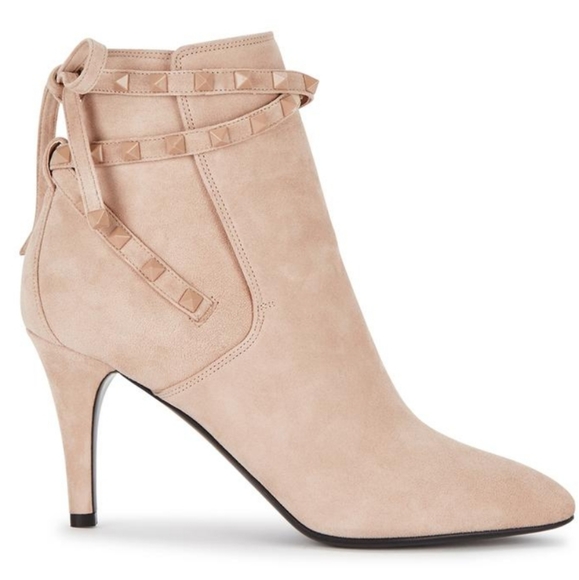 Valentino Gravani Rockstud Suede Booties - Picture 4 of 16